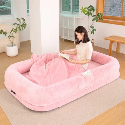 Oversized Dog and Human Bed Detachable Kennel Lazy Bed Sofa Dog and Human Sleeping Giant Kennel Cat and Dog Beds