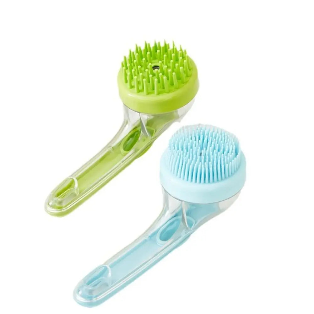 New Kitten Brush Pet Bath Brush Cleaning Brushes Long Handle Shower Brush Pet Supplies Cat Dog Pet Grooming Comb for Pet