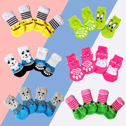 Cute Pet Socks Anti-Slip Knitted Cats Shoes Anti-scratch For Cats Shoes Thick Cat Claw Protection Accessories For Cats