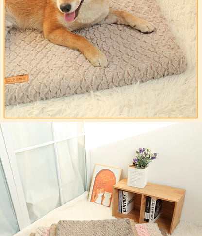 Pet Dog Mat Cushion Big Puppy Wear resistant Waterproof Mat House Medium Large Bed Dog Padding Accessories Supplies Sofa Carpet