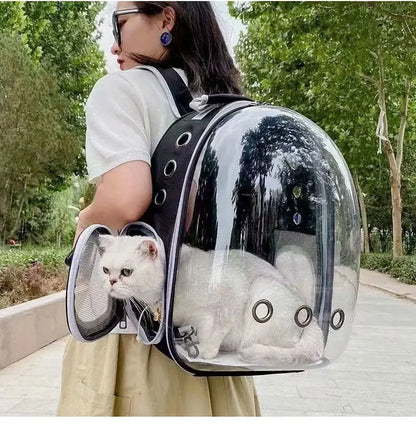 cats bag space design,Travel Transparent Pet Cat Carrier Bag Outdoor portable Backpack for Cats Small Dogs Breathable Cat Carrying Bag Pet Supplies