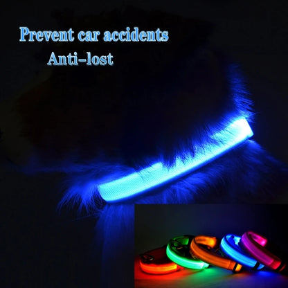 Led Dog Collar Light Anti-lost Collar For Dogs Puppies  Night Luminous Supplies Pet Products Accessories USB Charging/Battery