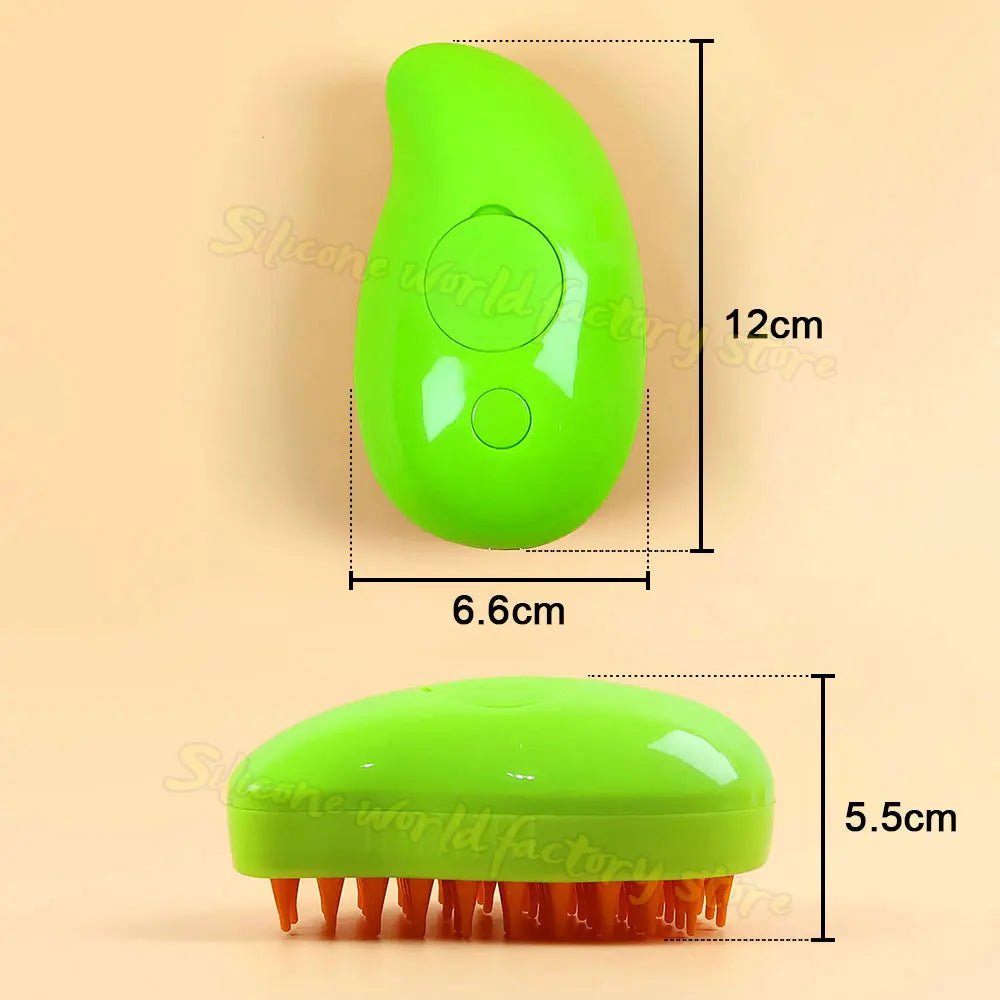 2025 Silicone World Cat Dog Pet Spray Massage Comb Electric Steam Brush Grooming 3 in 1 Pet Remove Tangles Loose Hair for Massage