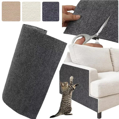 Cat Scratching Mat Board Anti Cat Scratch Sofa Self Adhesive Mat Trimmable Cat Scratching Post Carpet Furniture Protection