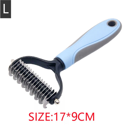 2025 Pets Tool, New Hair Removal Comb for Dogs Cat Detangler Fur Trimming Dematting Brush Grooming Tool For matted Long Hair Curly Pet