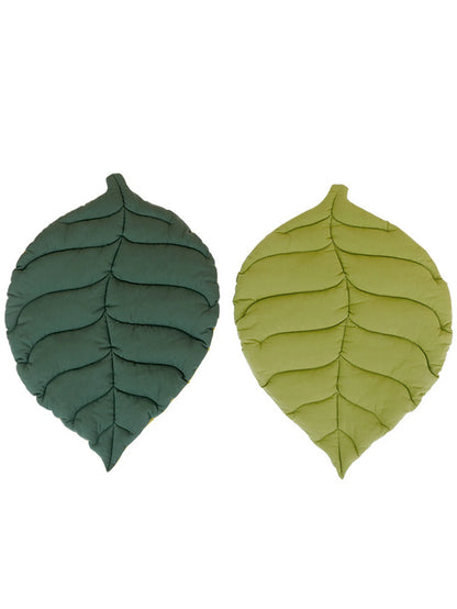 Cat Mattress Leaf Shape Cat Nest Cat and Dog Double-Sided Available Floor Mat Cover Pad Warm and Comfortable Cartoon Cat Bed Ind