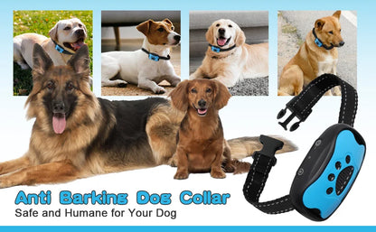 Pet Dog Anti Barking Device USB Rechargeable Dogs Training Collar Ultrasonic Stop Barking Vibration Anti Bark Collar