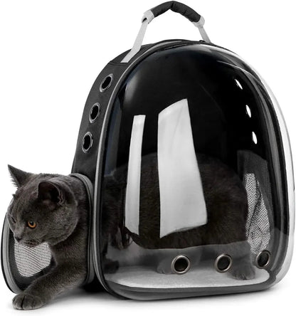 Cat Pet Carrier Backpack Transparent Capsule Bubble Pet Backpack Small Animal Puppy Kitty Bird Breathable Pet Carrier for Travel