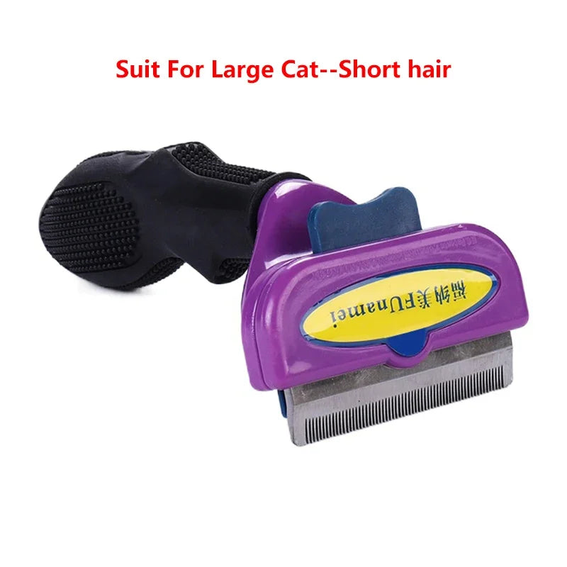 Pet Cat Hair Removal Combs Pet Grooming Brush Dogs Cats Hair Shedding Massage Combs Cat Hair Remover Cleaning Grooming Cat Brush