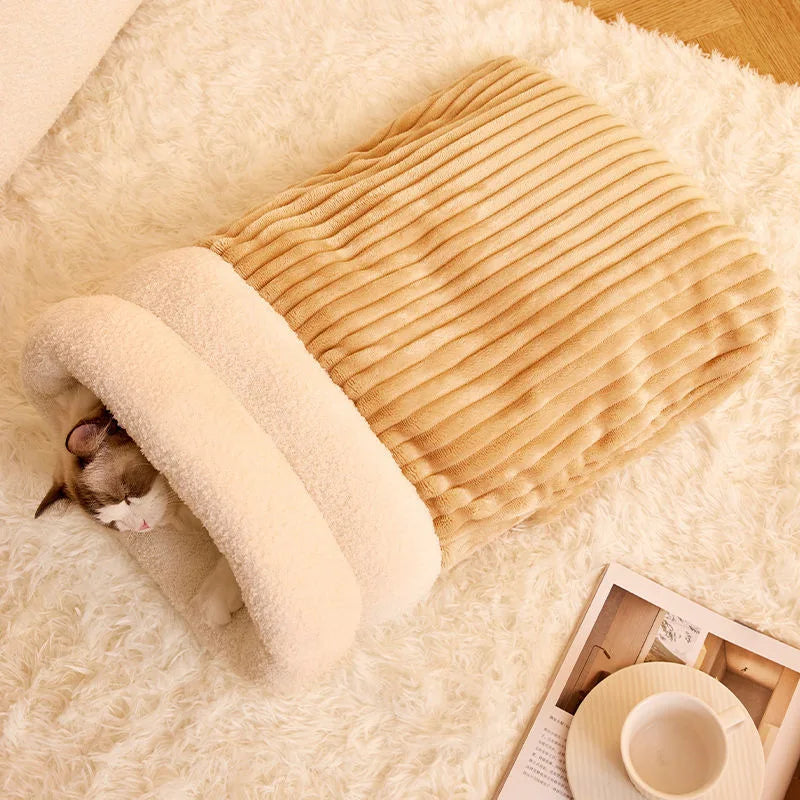 Cat Nest Four Seasons General Purpose Cat Winter Warm Sleeping Nest Semi-closed Security Pocket Nest Cat Sleeping Supplies