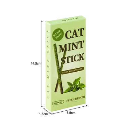 Natural Matatabi Cat Sticks Silvervine Mint Rods. Stimulate Bite/ Get Excited, Teeth Cleaning, Treating Pet Supply Fun Cat Toy