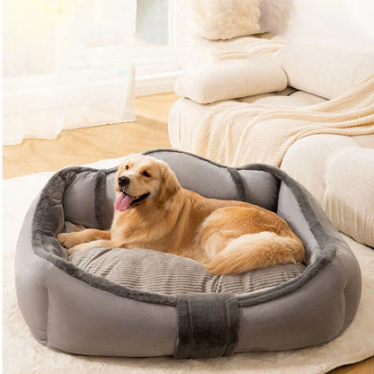 Big Dog Bed Dog Sofa Removable Washable Kennel Pet Large Sofa Plus Velvet Thick Deep Sleep Cushion Super Soft Mat For Dog Pet