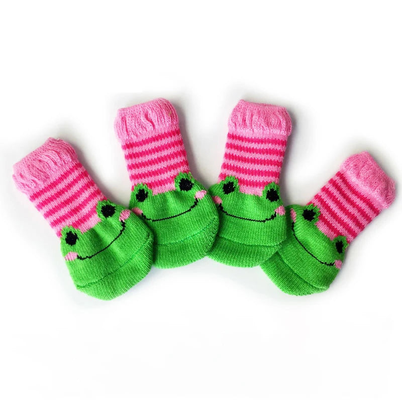 Cute Pet Socks Anti-Slip Knitted Cats Shoes Anti-scratch For Cats Shoes Thick Cat Claw Protection Accessories For Cats