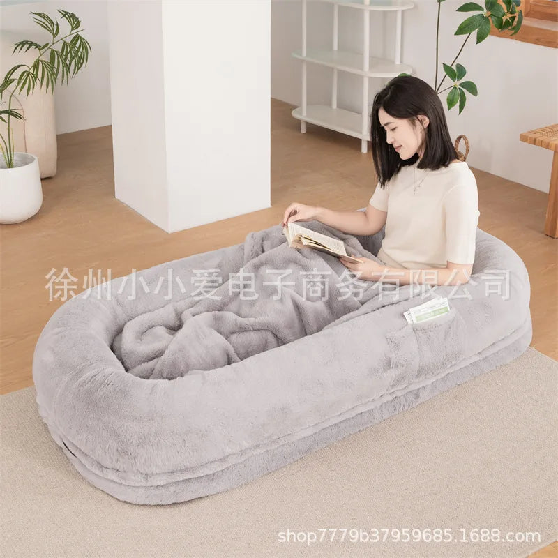 Oversized Dog and Human Bed Detachable Kennel Lazy Bed Sofa Dog and Human Sleeping Giant Kennel Cat and Dog Beds