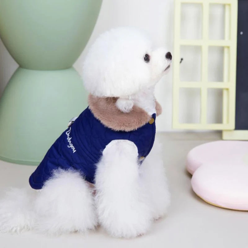 Dog Clothes,Warm Fleece Dog Jacket Vest Winter Dog Clothes Puppy Cats French Bulldog Coat Chihuahua York Pet Apparel for Small Medium Dogs