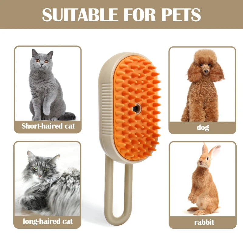 explosive pet comb Electric spray Massage comb for cats and dogs One-touch spray anti-flying massage Bath cat comb