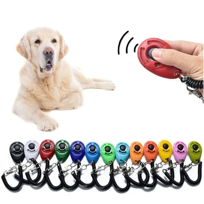 1Pcs Training Clicker Various Style Pet Cat Dog Click Trainer Aid Adjustable WristStrap Sound Key Chain Dog Repeller Pet Product