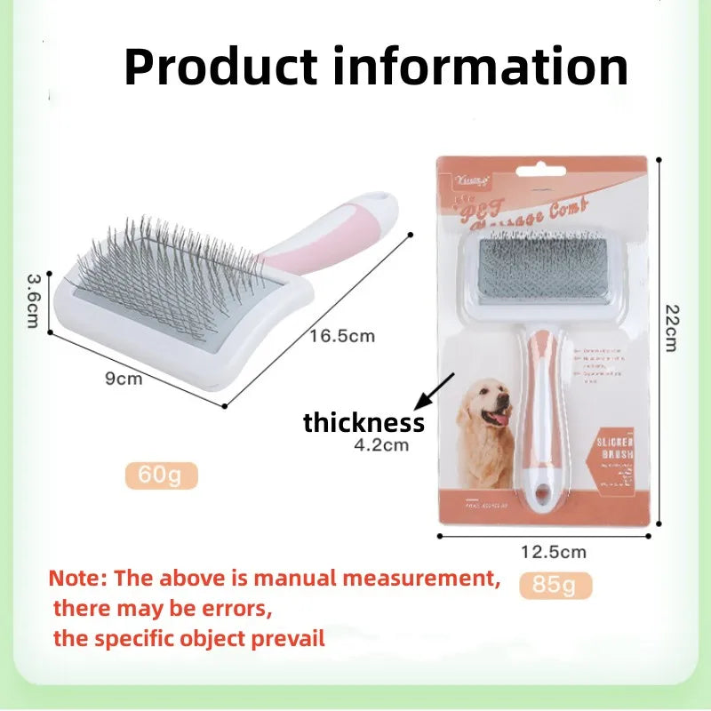 Cat Brush Self Cleaning Slicker Dog Brush Removes Loose Hair Mats Tangles Comb Soft Dog Puppy Pet Grooming Tool Cat Accessories