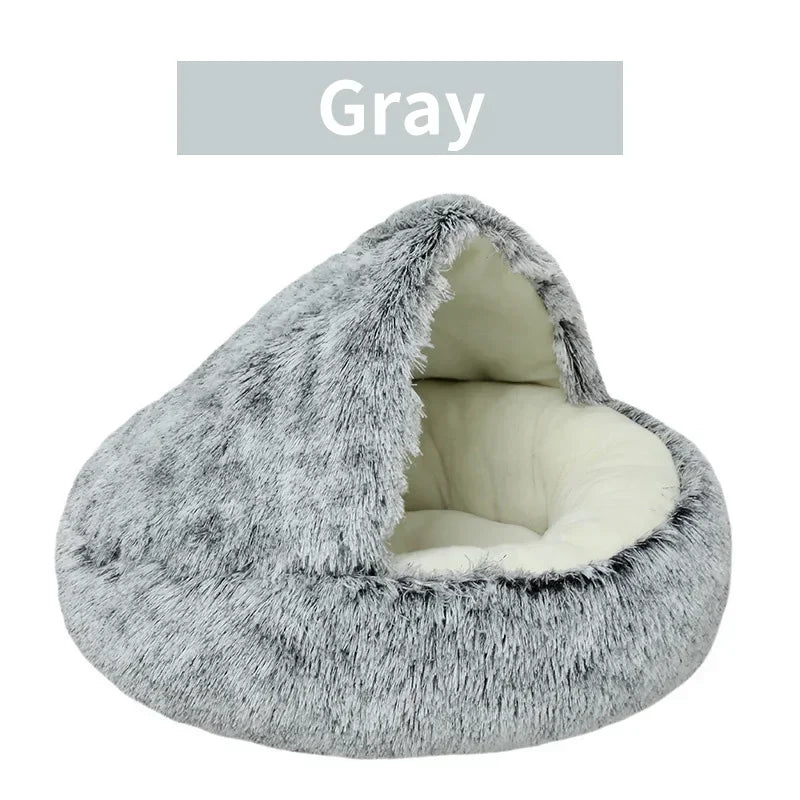 cats bag, Winter Plush Pet Cat Bed Round Cat Cushion Cat House 2 In 1 Warm Cats Basket Pet Sleep Bag Kitten Nest Kennel for Small Dog Cats