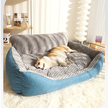 New All Seasons Gold Retriever Dog Bed Large Dog Sofa with Detachable Washable Mat Winter Warmth Dog Mat for Large Dogs Dog Beds