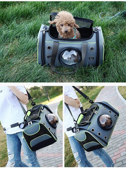 Dog Carrier Bag Pet Outing Portable Cat Dogs Handbag Crossbody Bag Breathable Large Capacity Cats Small Pet Dogs Slings Backpack