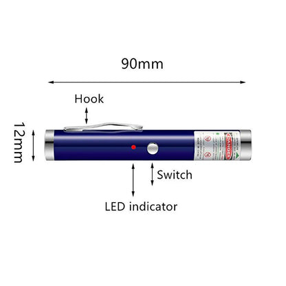 Mini 2 in1Cat Keychain Fun Pointer Portable Laser pointer LED Training Torch Pet Cat Tickle Toy Flashlight