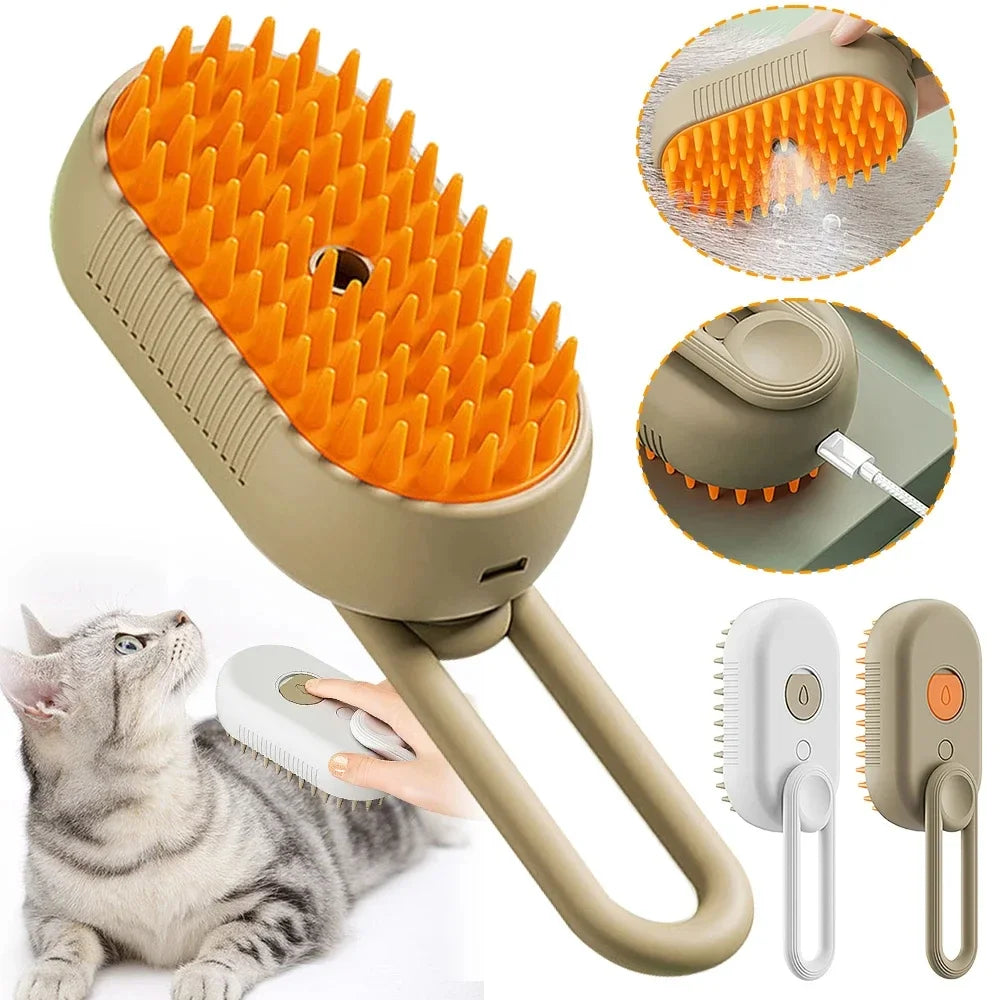 explosive pet comb Electric spray Massage comb for cats and dogs One-touch spray anti-flying massage Bath cat comb