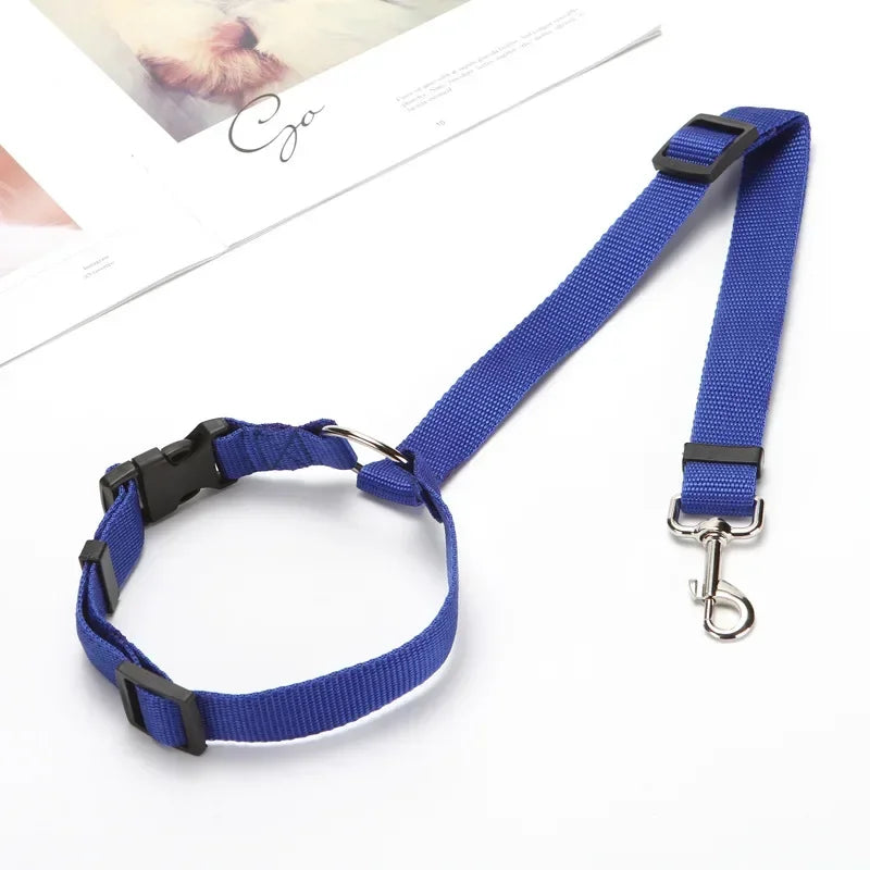 1pc Pet Dog and Cat Seat Belt Car Headrest Restraint Adjustable Safety Rope Car Seat Belt Dog Accessories for Small Dogs