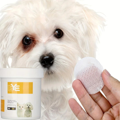 200pcs Pet Eye Cleaning Wipes, Gentle Tear Stain Remover Wipes For Dogs And Cats, Pet Eye Wash Pads