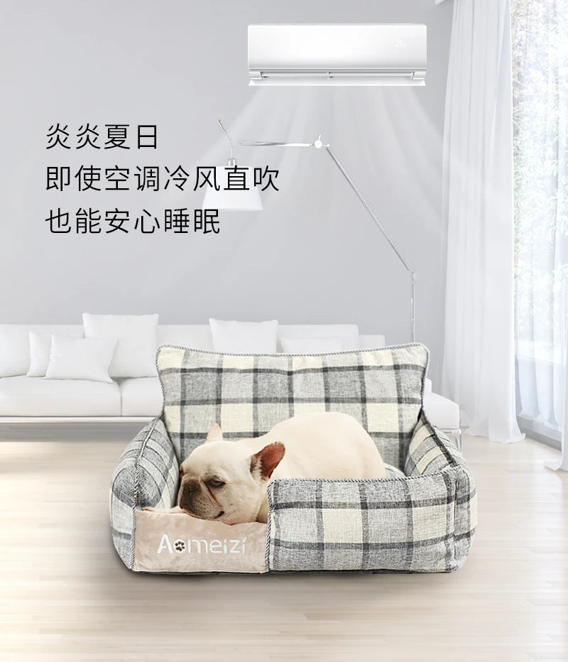 Washable Sofa Cushion for Dog and Cat, Warm Pet Mat, Removable Soft Cat House for Dogs, Sleeping Bed, Puppy Kennel, Pet Supplies