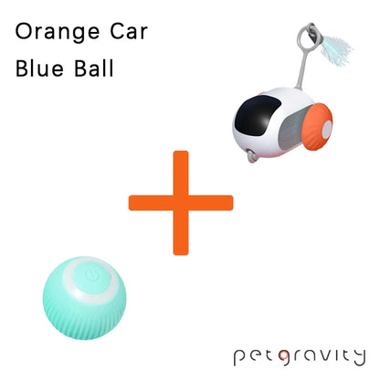 Pet Gravity Cat Smart Interactive Car Toy Automatic Moving Remote Mouse Indoor Kitty Ball Toys Controlled Car for Dogs Playing