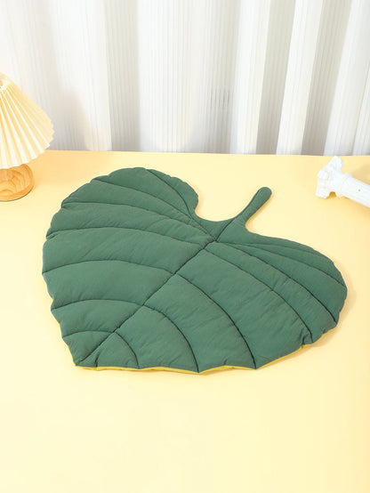 Cat Mattress Leaf Shape Cat Nest Cat and Dog Double-Sided Available Floor Mat Cover Pad Warm and Comfortable Cartoon Cat Bed Ind