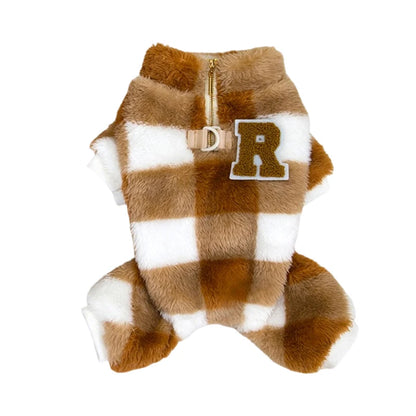 Winter Dogs Jumpsuit Clothes Chihuahua Pug Onesies Puppy Warm Pajamas for Small Mid Dogs Pet Jacket Coat Yorkies Bulldog Apparel