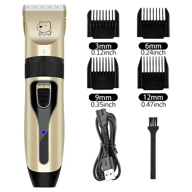 Dog Professional Hair Clipper Electrical Grooming Trimmer for Pets USB Rechargeable Cat Shaver Animals Haircut Machine