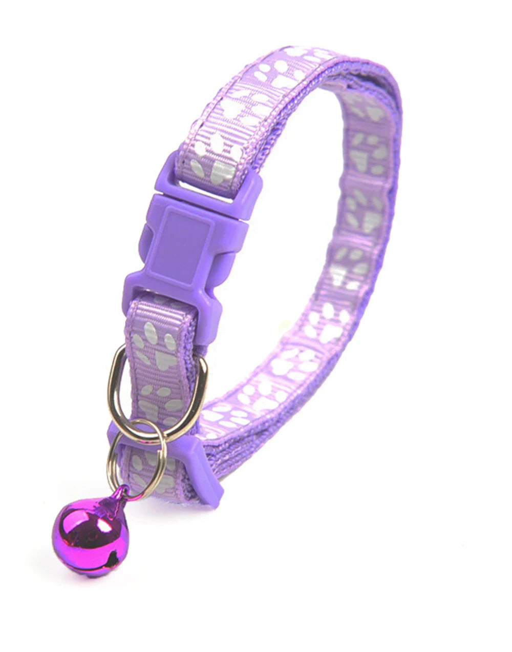 Footprint Pet Collar Dog Collar With Bell Pet Necklace Reflective Adjustable Collar For Puppy Kitten Chihuahua Dog Accessories