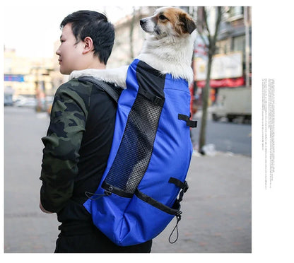 Breathable Dog Carrier Bag Portable Pet Outdoor Travel Backpack Reflective Carrier Bags for Cats French Bulldog Dog Accessories