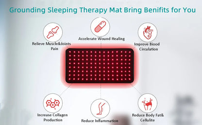 MAXSHARER Grounding Leather Mattress Grounding sleep mat Conductive Leather Earthing mattress pad for Better Sleep Reduce Stress