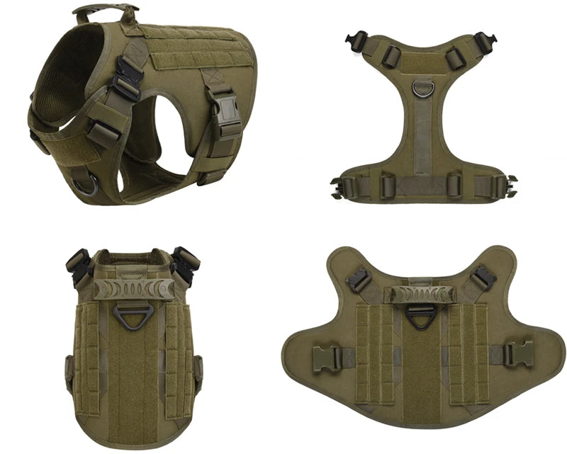 Tactical Military Vest Pet German Shepherd Golden Retriever Tactical  Training Dog Harness and Leash Set For All Breeds Dogs