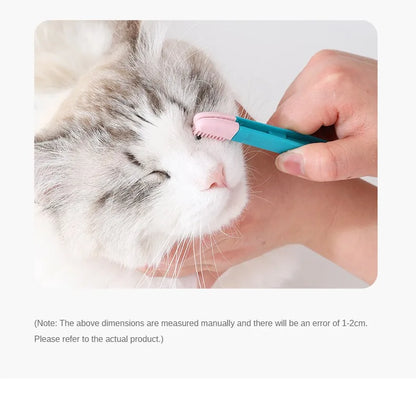 Pet Grooming Tools Cat Eyes Comb Pet Tear Stain Remover Comb Cleaning Brush for Small Cat Dog