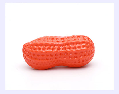 Dog Chewing Toy Simulation Peanut Squeaking Plaything Grinding Teeth Cleaning Anti Bite Rubber Cat Pet Toy Interactive Chew