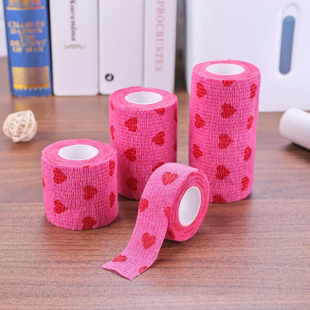 2/5/10Pcs Self-adhesive Elastic Bandage for Pet Dog Cat Leg Cover Protector Strap Medical Bandage Non-woven Cohesive Bandage