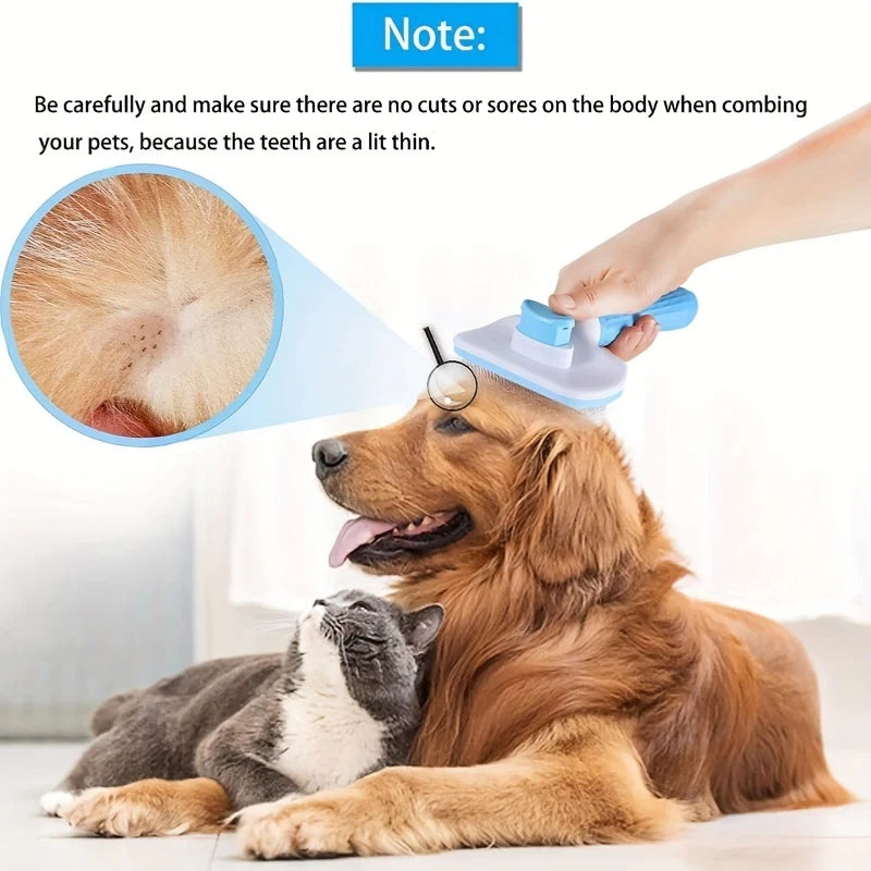 Dog Hair Remover Brush Cat Comb Grooming Massage Brush for Shedding Grooming Pet Removes Hairs Cleaning Bath Brush Dog Supplies