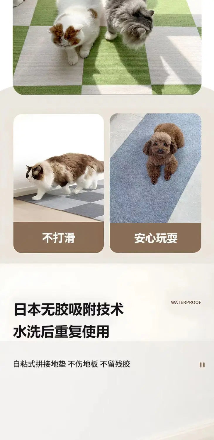 Cat Scratching Mat DIY Self-Adhesive Trimmable Carpet Cat Scratching Post Carpet for Anti-scratching Sofa Furniture Protection