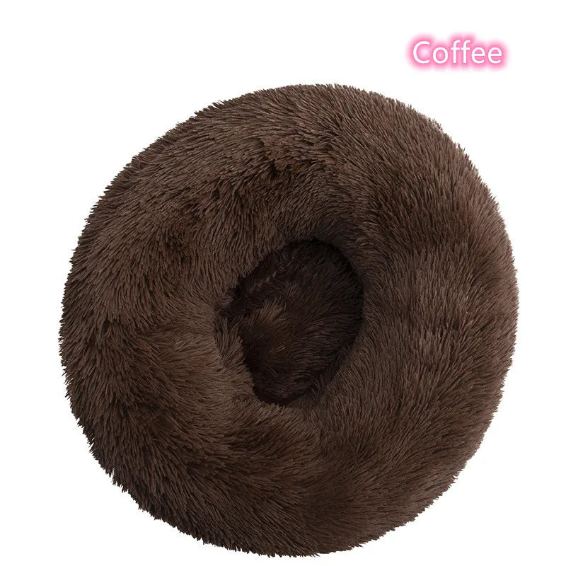 Super Soft Pet Cat Bed Plush Full Size Washable Calm Bed Donut Bed Comfortable Sleeping Artifact Suitable For All Kinds Of Cats