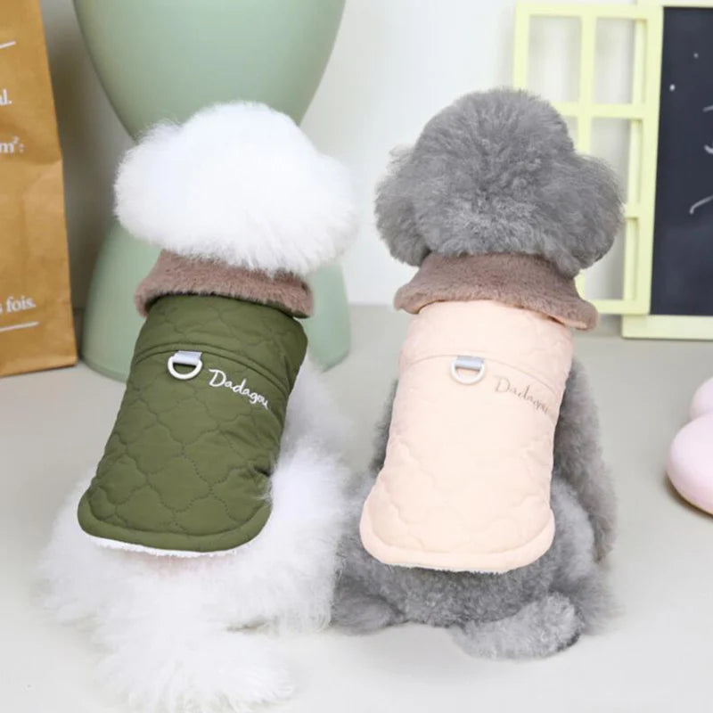 Dog Clothes,Warm Fleece Dog Jacket Vest Winter Dog Clothes Puppy Cats French Bulldog Coat Chihuahua York Pet Apparel for Small Medium Dogs