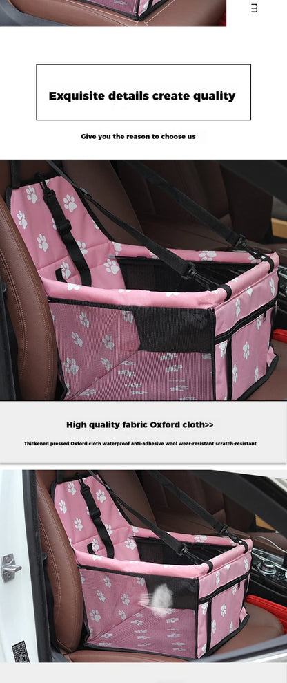 Car Pet Seat Cushion Foldable Detachable and Washable Bag Waterproof Dog Bed Cat Nest Safety Seats Pet Supplies