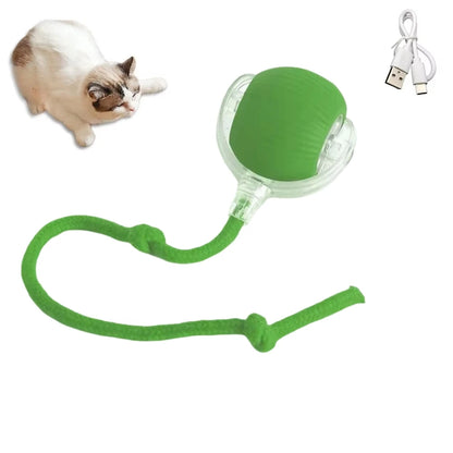 1/2PCS Interactive Cat Toys Ball Auto Electric Rolling Ball Toys for Cats/Kitty Pets Smart Automatic Teaser USB Rechargeable