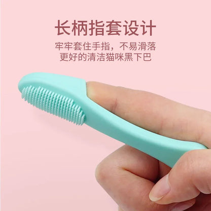 Soft Pet Finger Brush for Dog and Cat, Toothbrush for Tear Stains, Eye Care, Cleaning Grooming Tools Dog Cat Cleaning Supplies