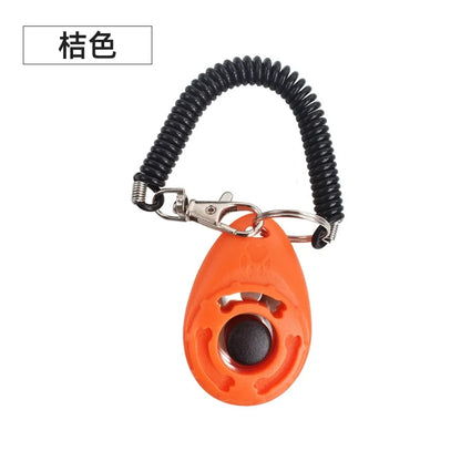 1Pcs Training Clicker Various Style Pet Cat Dog Click Trainer Aid Adjustable WristStrap Sound Key Chain Dog Repeller Pet Product