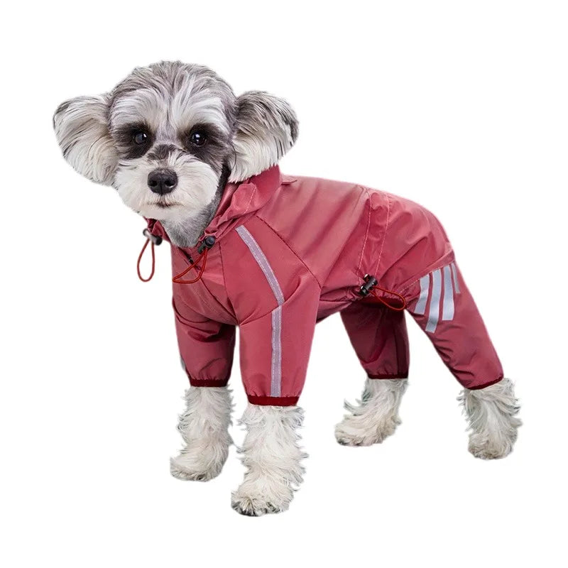 Dog Raincoat Reflective Waterproof Pet Clothes for Chihuahua Maltese Rain Coat Small Medium Dogs Jumpsuit Raincoat Dogs Overalls